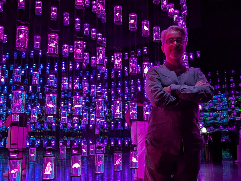 Simone Dongu at the Museum of the Future, Dubai Simone Dongu at the Museum of the Future, Dubai