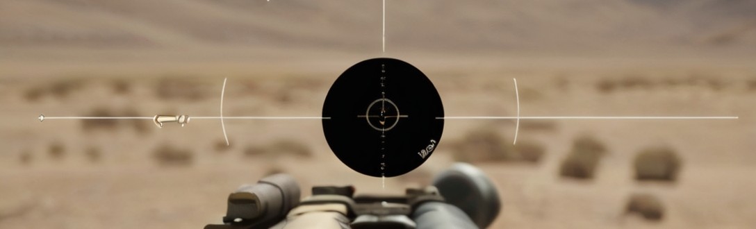 Sniper's sight marker illustrating the precision required for a business strategy